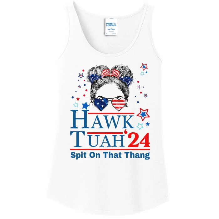 Funhardy Last Name Family Reunion Vacationhawk Tuah 24 Spit On That Thang Parody Ladies Essential Tank