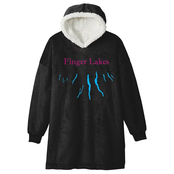 Finger Lakes New York Hooded Wearable Blanket