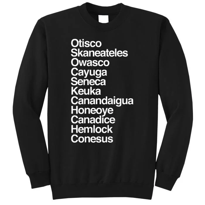 Finger Lakes Ny Finger Lakes Region Cayuga Seneca Keuka Tall Sweatshirt