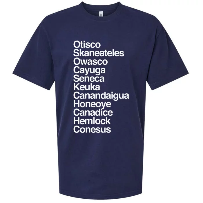 Finger Lakes Ny Finger Lakes Region Cayuga Seneca Keuka Sueded Cloud Jersey T-Shirt