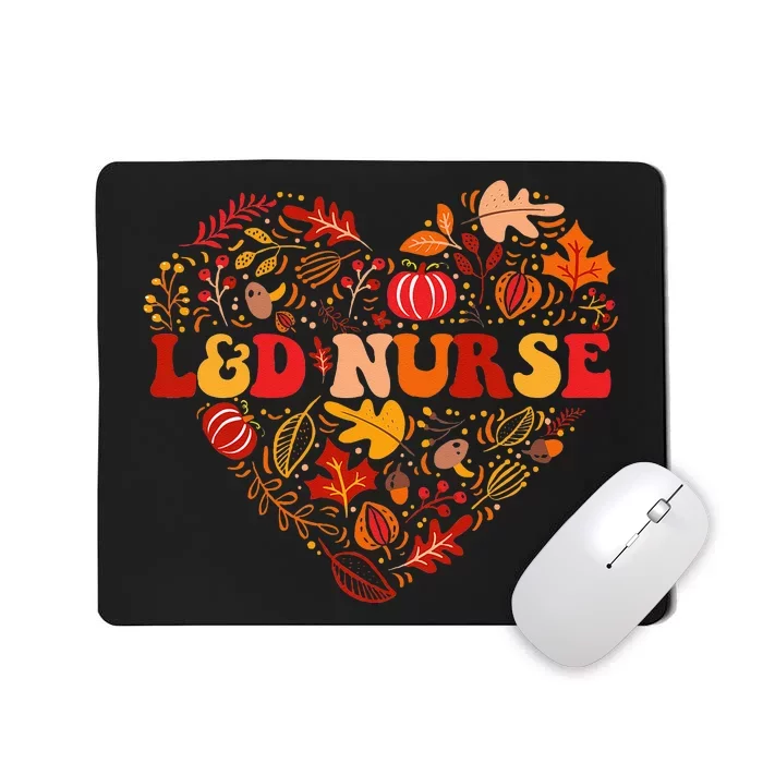 Fall L&D Nurse Thanksgiving Groovy Labor And Delivery Nurse Mousepad