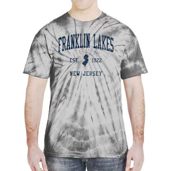 Franklin Lakes Nj Vintage Athletic Sports Tie-Dye T-Shirt