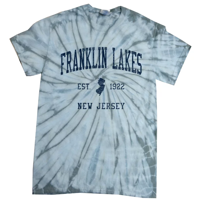 Franklin Lakes Nj Vintage Athletic Sports Tie-Dye T-Shirt