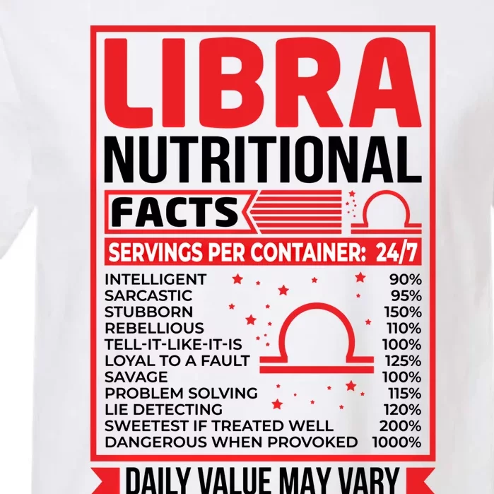 Funny Libra Nutritional Facts Birthday Gift Garment-Dyed Heavyweight T-Shirt