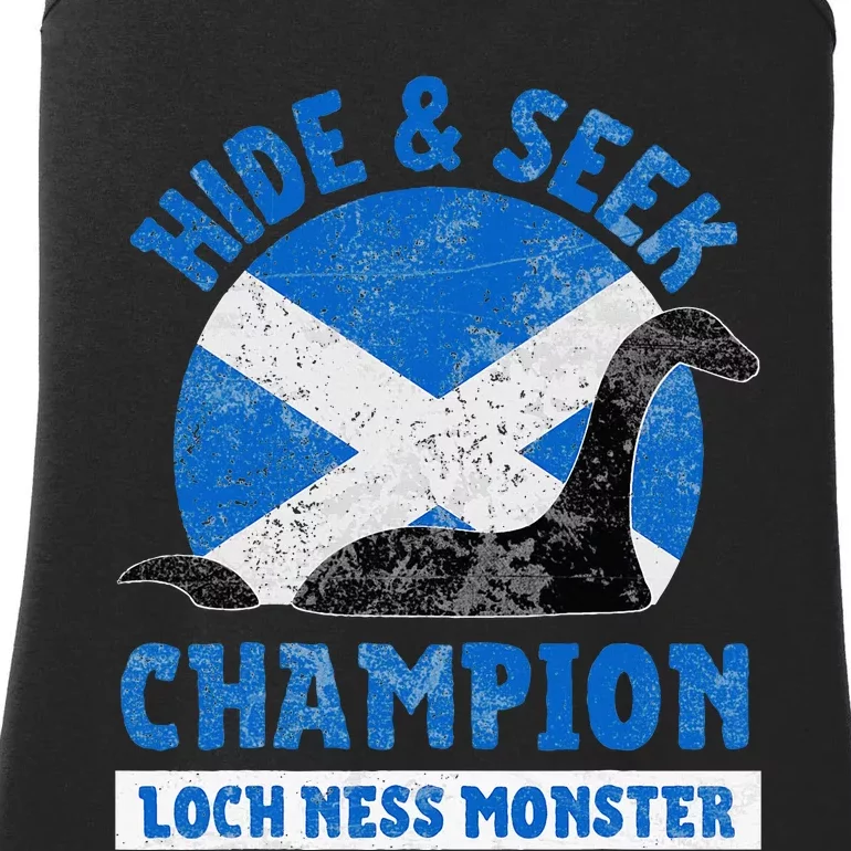 Funny Loch Ness Monster Nessie Hide And Seek Champion Ladies Essential Tank