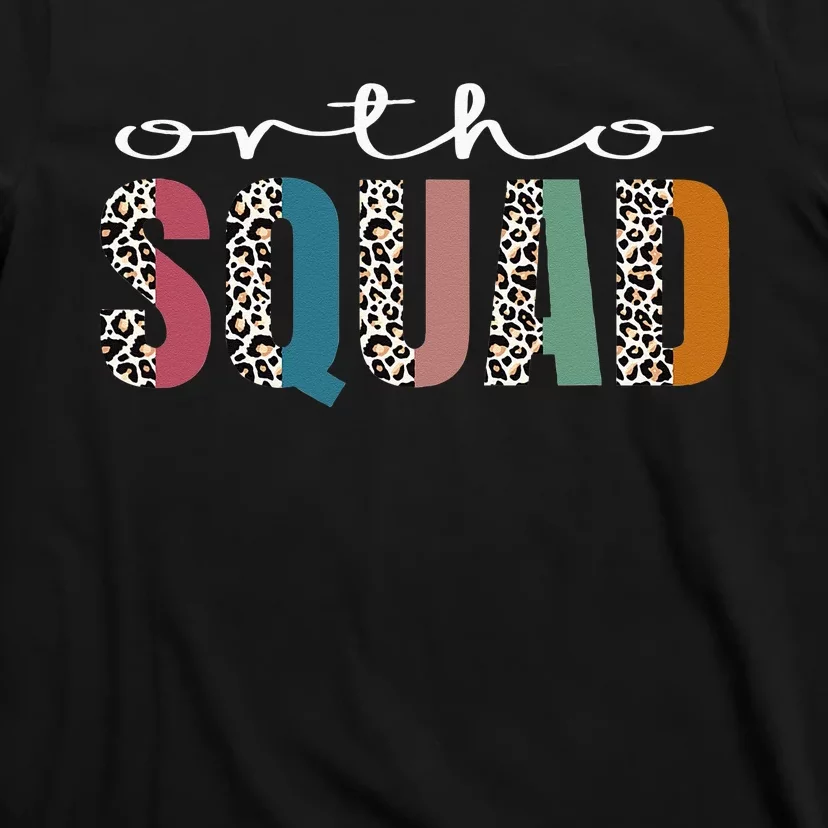 Funny Leopard Nursing Ortho Squad Orthopedics Nurse T-Shirt