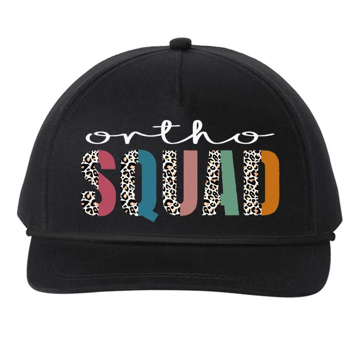 Funny Leopard Nursing Ortho Squad Orthopedics Nurse Snapback Five-Panel Rope Hat