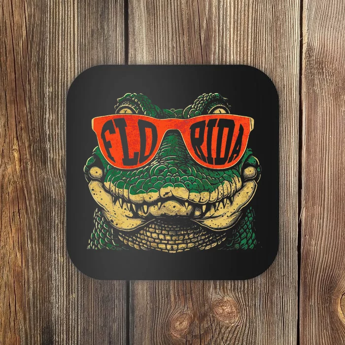 Florida Last Name Distressed Florida Coaster