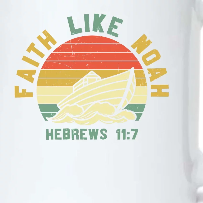 Faith Like Noah Hebrews Sunset Black Color Changing Mug