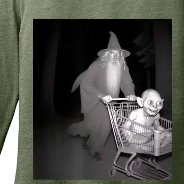 Funny L O T. R Gan Dolf Wizard Shopping Cart Smeag Cool Womens CVC Long Sleeve Shirt