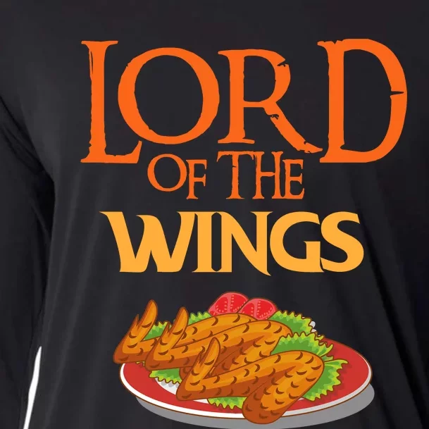 Funny Lord Of The Wings Chicken Wings Funny Chicken Wings Cooling Performance Long Sleeve Crew