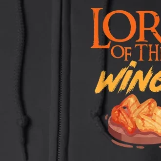 Funny Lord Of The Wings Chicken Wings Funny Chicken Wings Full Zip Hoodie