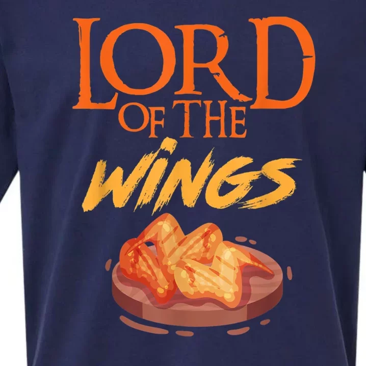 Funny Lord Of The Wings Chicken Wings Funny Chicken Wings Sueded Cloud Jersey T-Shirt