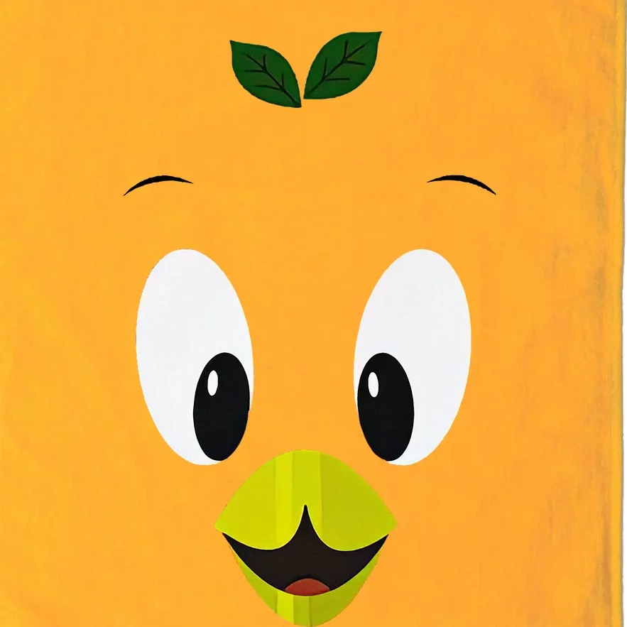 Funny Little Orange Bird Platinum Collection Golf Towel