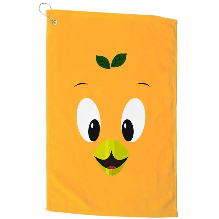 Funny Little Orange Bird Platinum Collection Golf Towel