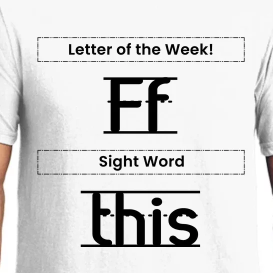 Funny Letter Of The Week Ff Sight Word This Pajama Set