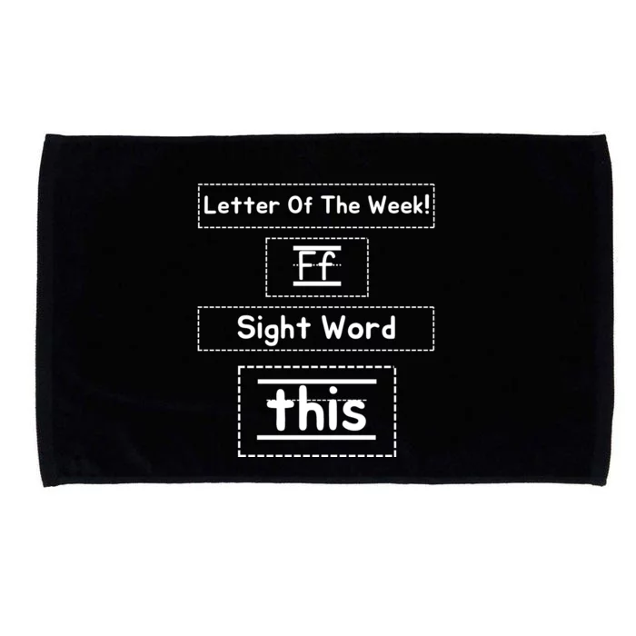 Funny Letter Of The Week Ff Sight Word This Microfiber Hand Towel