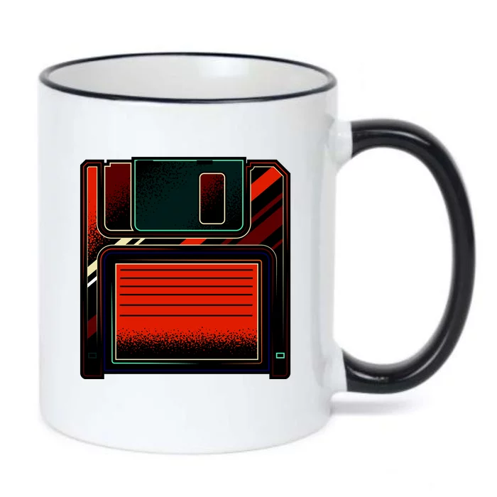 Floppy Disc Black Color Changing Mug