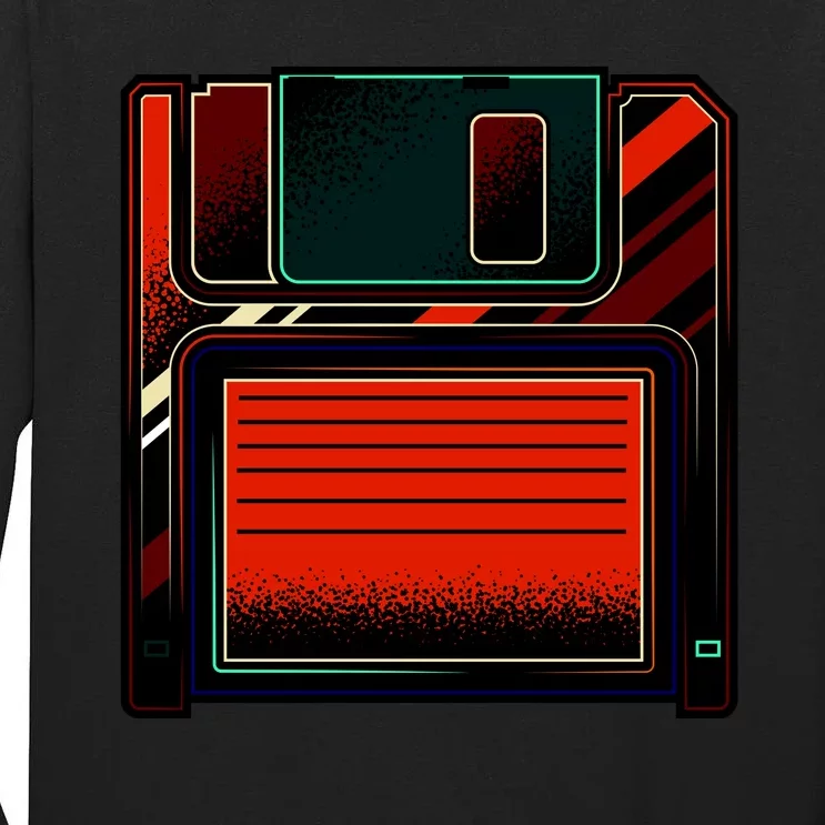 Floppy Disc Tall Long Sleeve T-Shirt