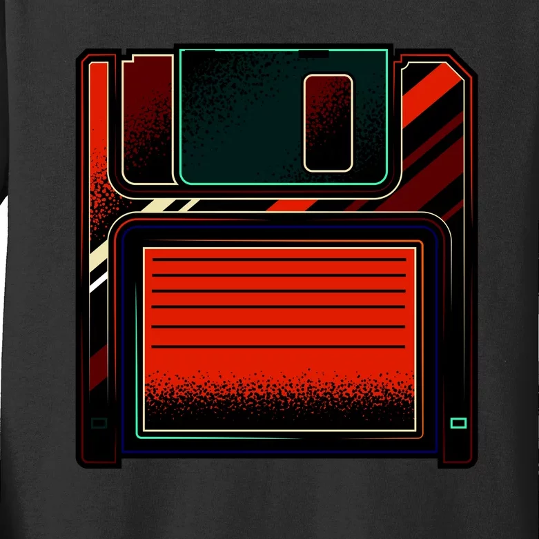 Floppy Disc Kids Long Sleeve Shirt