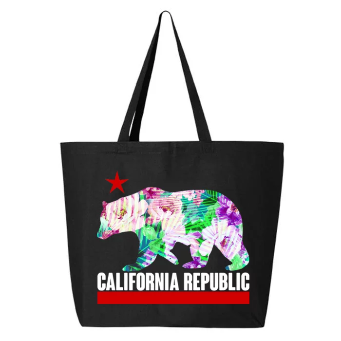 Floral California Republic Bear Tropical Bear 25L Jumbo Tote