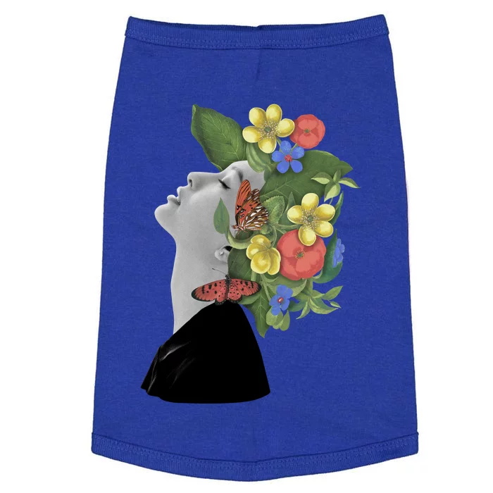 Floral Hat Art Doggie Tank