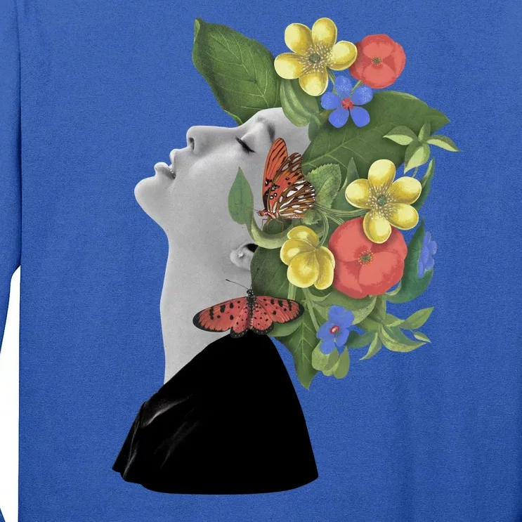 Floral Hat Art Tall Long Sleeve T-Shirt