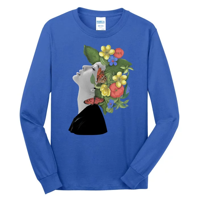 Floral Hat Art Tall Long Sleeve T-Shirt