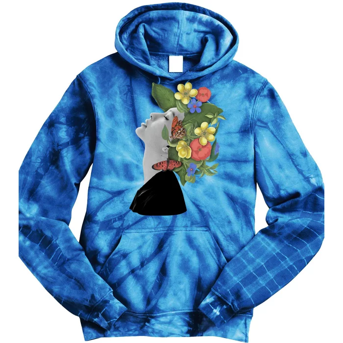 Floral Hat Art Tie Dye Hoodie