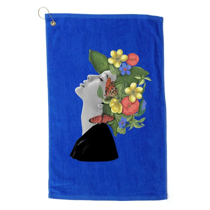 Floral Hat Art Platinum Collection Golf Towel