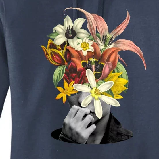 Floral Head Art Women's Pullover Hoodie