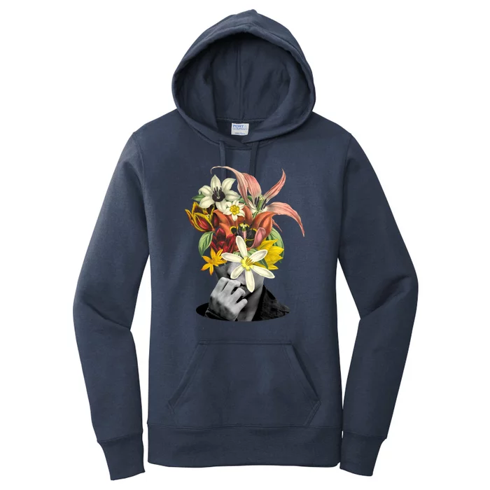 Floral Head Art Women's Pullover Hoodie