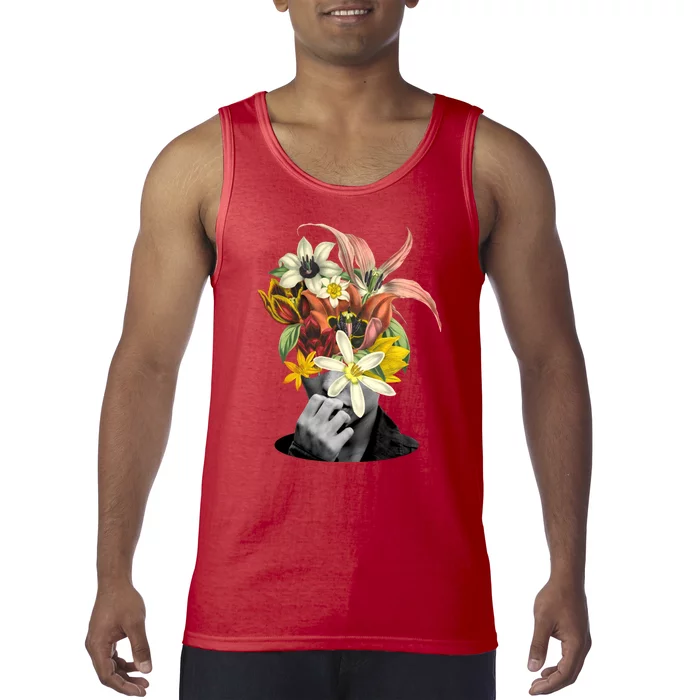 Floral Head Art Tank Top