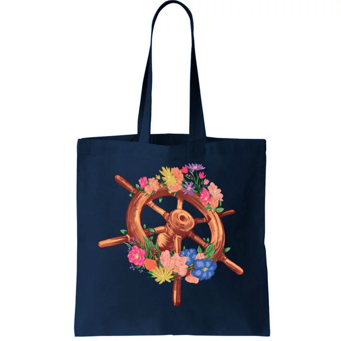 Floral Helm Tote Bag