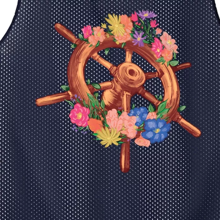 Floral Helm Mesh Reversible Basketball Jersey Tank