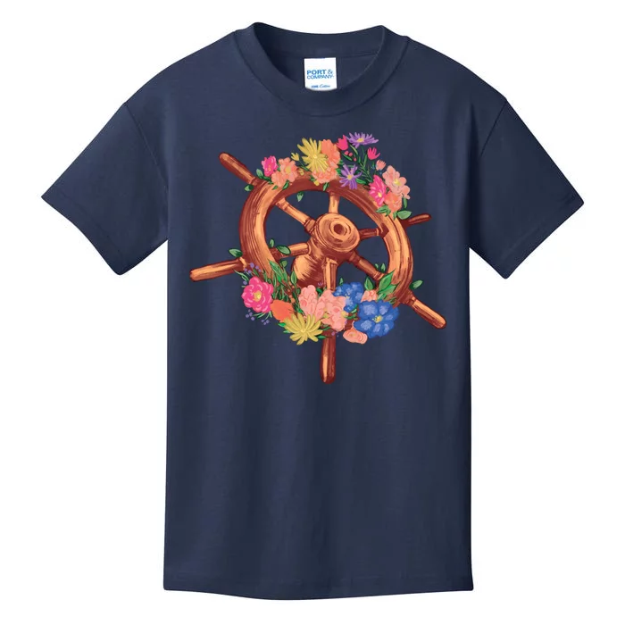 Floral Helm Kids T-Shirt