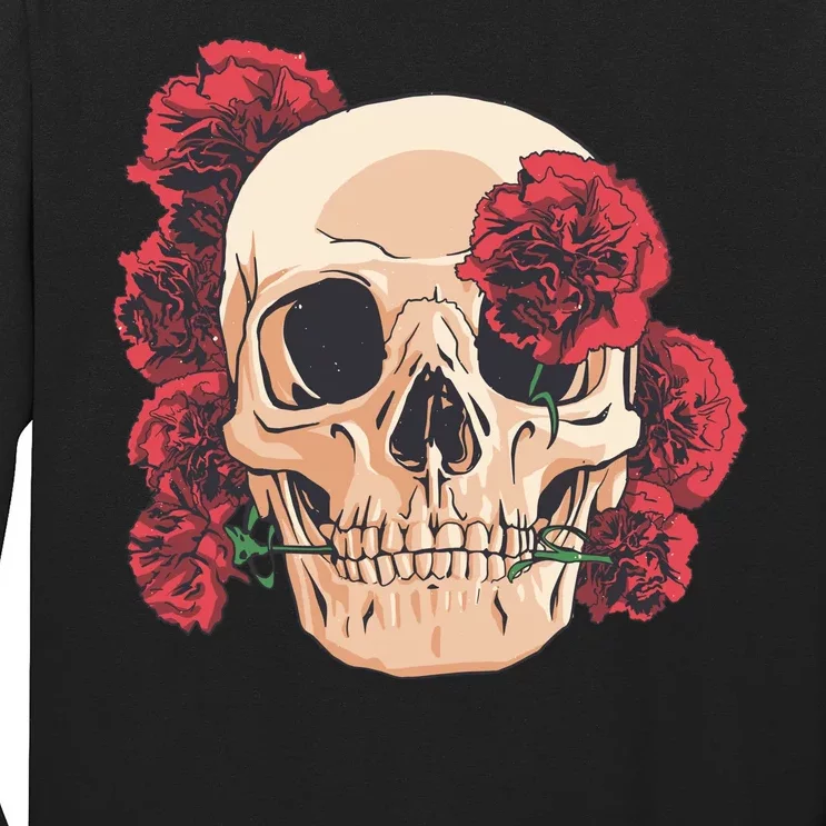 Floral Skull Long Sleeve Shirt