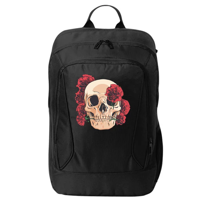 Floral Skull City Backpack