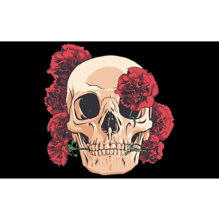 Floral Skull Bumper Sticker