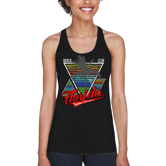 Florida Beach Club Vintage Women's Racerback Tank