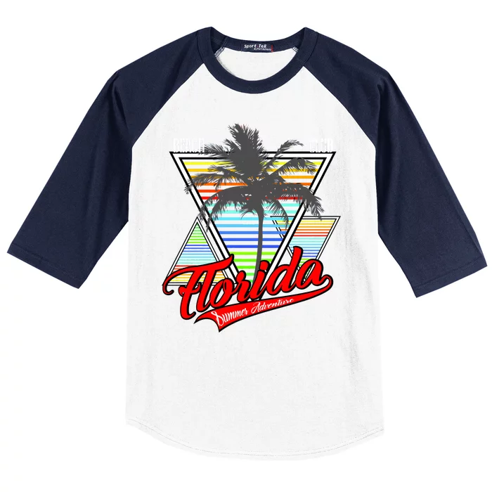 Florida Beach Club Vintage Baseball Sleeve Shirt