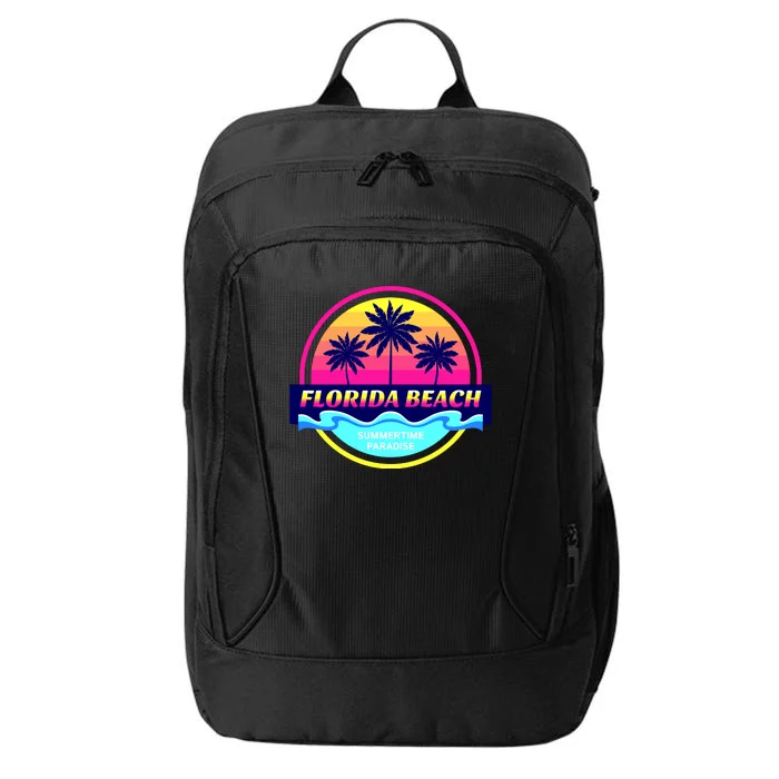 Florida Beach Retro City Backpack