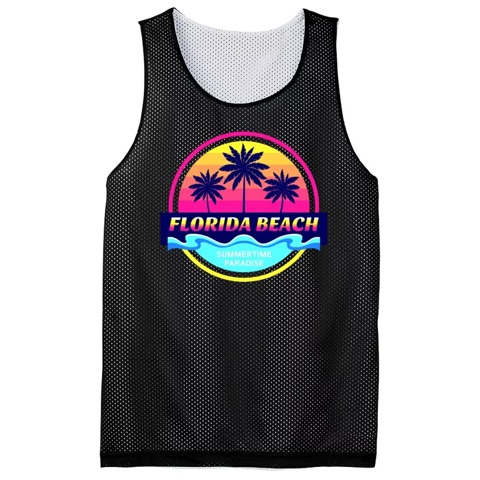 Florida Beach Retro Mesh Reversible Basketball Jersey Tank