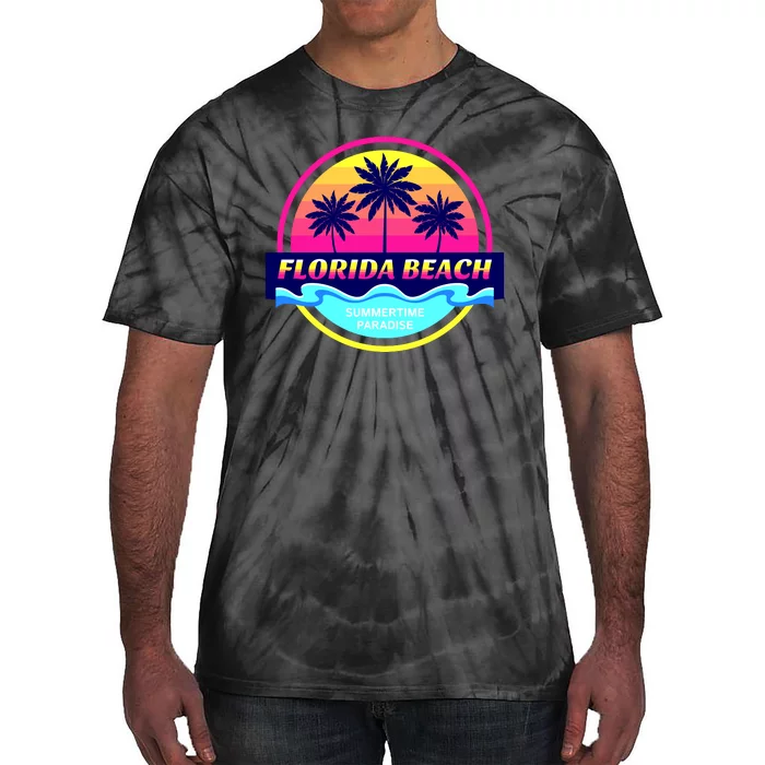 Florida Beach Retro Tie-Dye T-Shirt