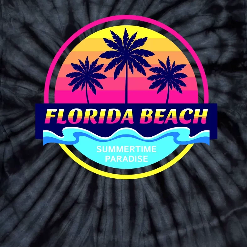 Florida Beach Retro Tie-Dye T-Shirt