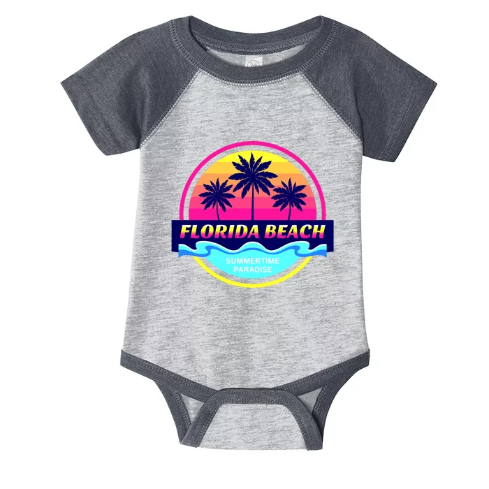 Florida Beach Retro Infant Baby Jersey Bodysuit