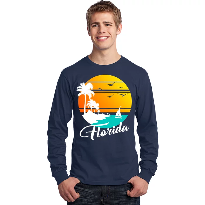 Florida Beach Sunset Long Sleeve Shirt