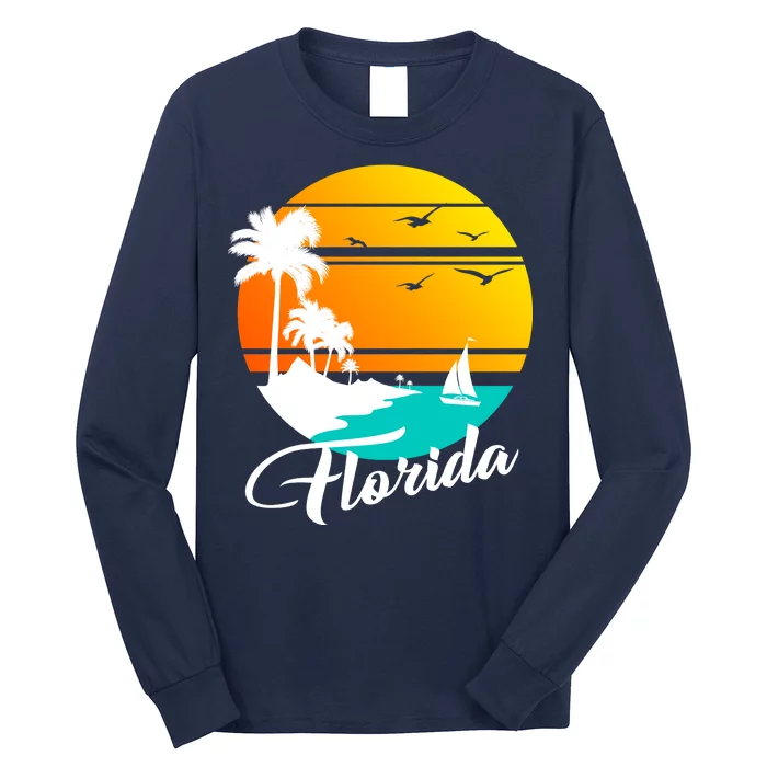 Florida Beach Sunset Long Sleeve Shirt