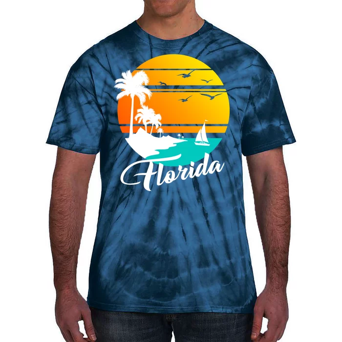 Florida Beach Sunset Tie-Dye T-Shirt