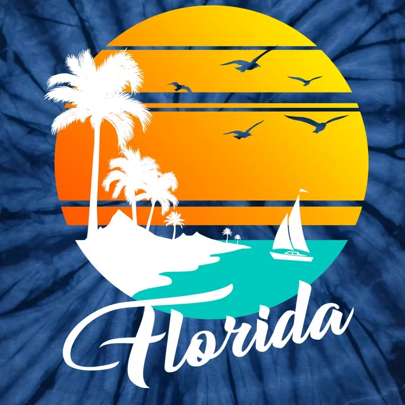 Florida Beach Sunset Tie-Dye T-Shirt